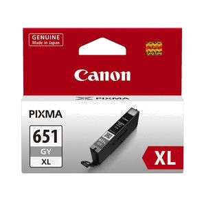 Genuine Canon CLI-651XLGY Grey Ink Cartridge High Yield